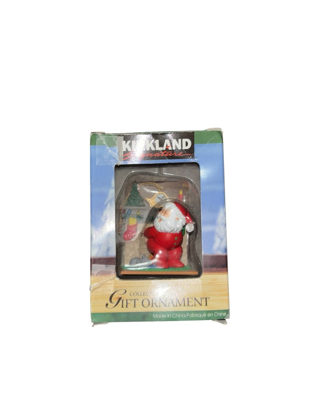 santa chimney ornament